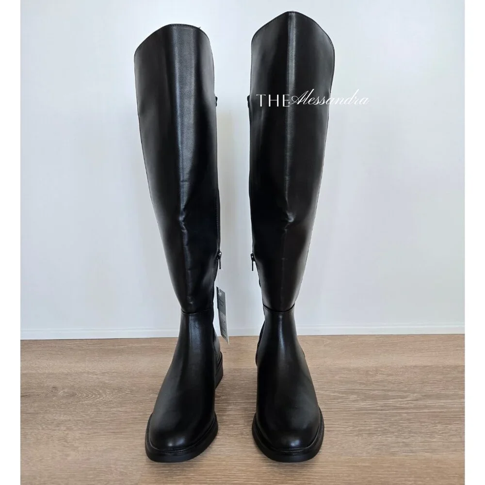 Black Boots Women’s Size 7.5 Memory Foam Insole New in Box Tall